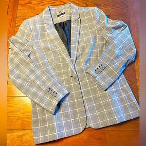 Tommy Hilfiger Gray Plaid Blazer